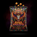 TITAN Protein Popcorn Buffalo — Crown Edition bold tattoo-style artwork