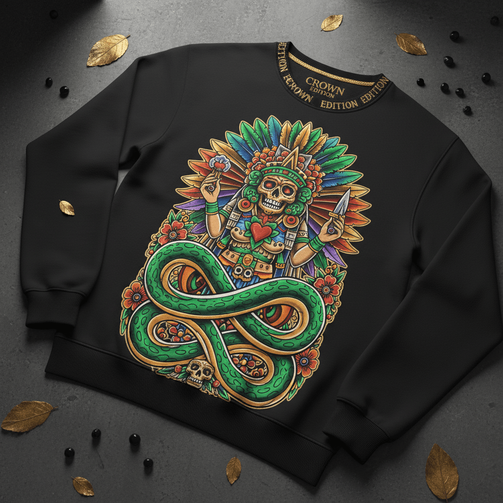 TITAN Women's Coatlicue Earth Goddess Crewneck — Tlaltecuhtli Edition