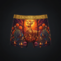 TITAN Durga Deer Goddess Women's Cozy Boxer Shorts — Crown Edition