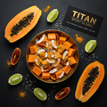 TITAN Papaya Turmeric Vitamin Bowl - High-Protein High-Fiber Fruit Meal Plan