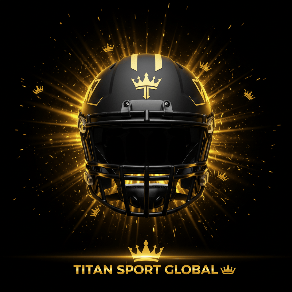 TITAN SPORT GLOBAL youth football helmet crown edition