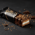 TITAN Coconut Cream Dark Chocolate Protein Bar — Crown Edition matte black packaging