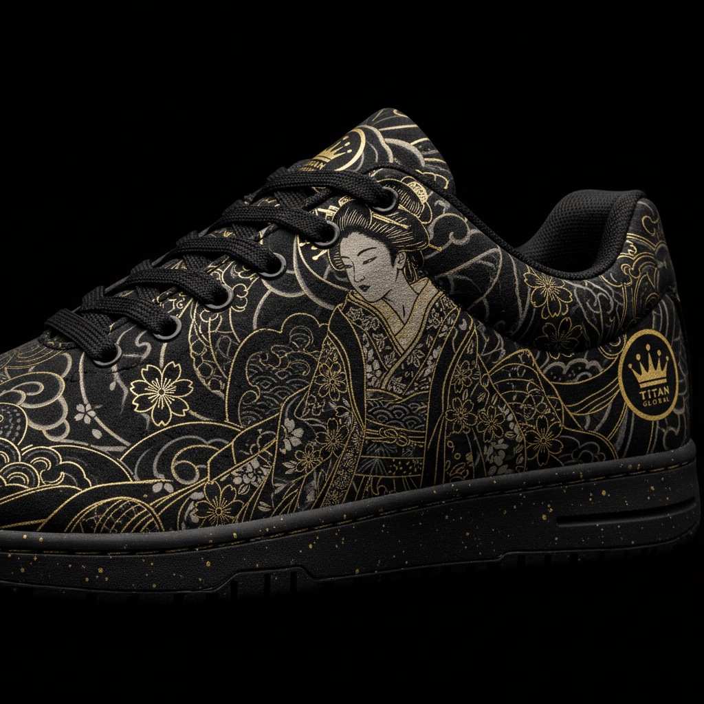 TITAN Crown Edition Geisha Blossom Men's Training Shoe Tattoo Art