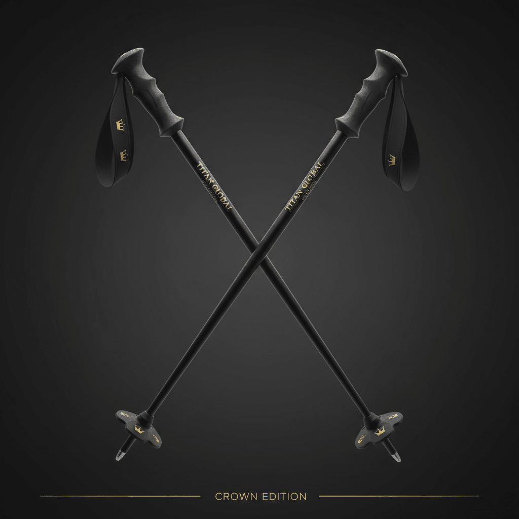 TITAN Crown Ski Poles Aluminum All-Mountain