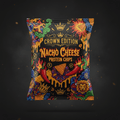 TITAN Protein Chips Nacho Cheese — Crown Edition bold tattoo-style artwork