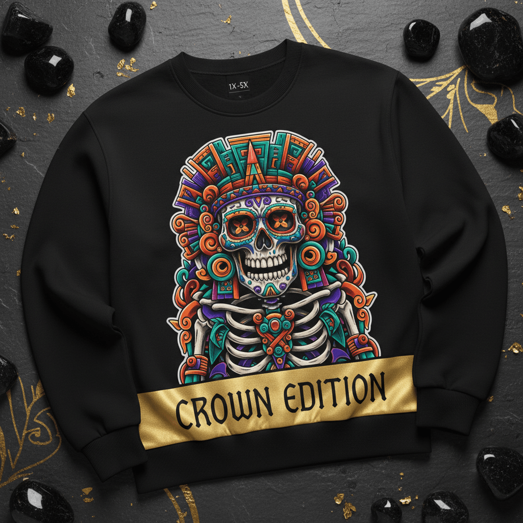 TITAN Plus Men's Mictlantecuhtli Underworld Crewneck — Inclusive Crown Edition
