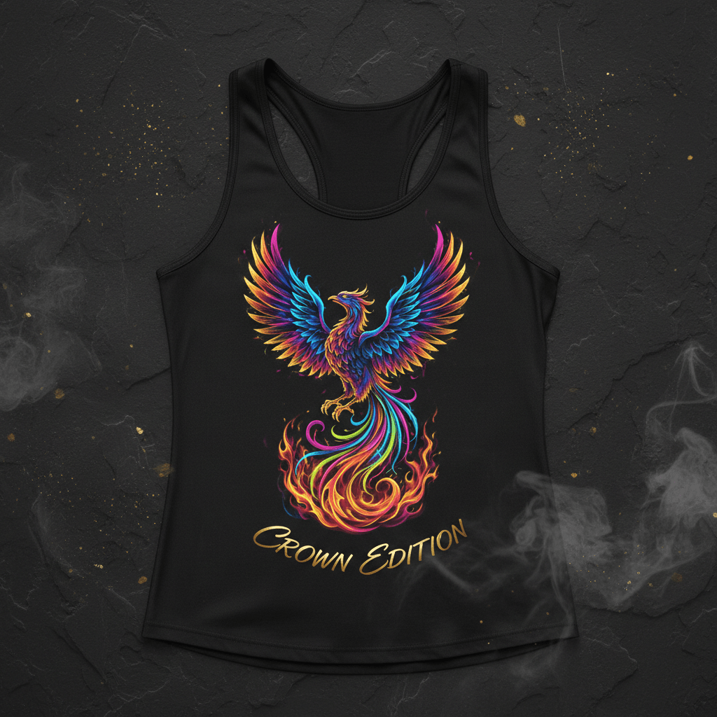 TITAN Women's Neon Phoenix Rising Tank — Firebird Edition