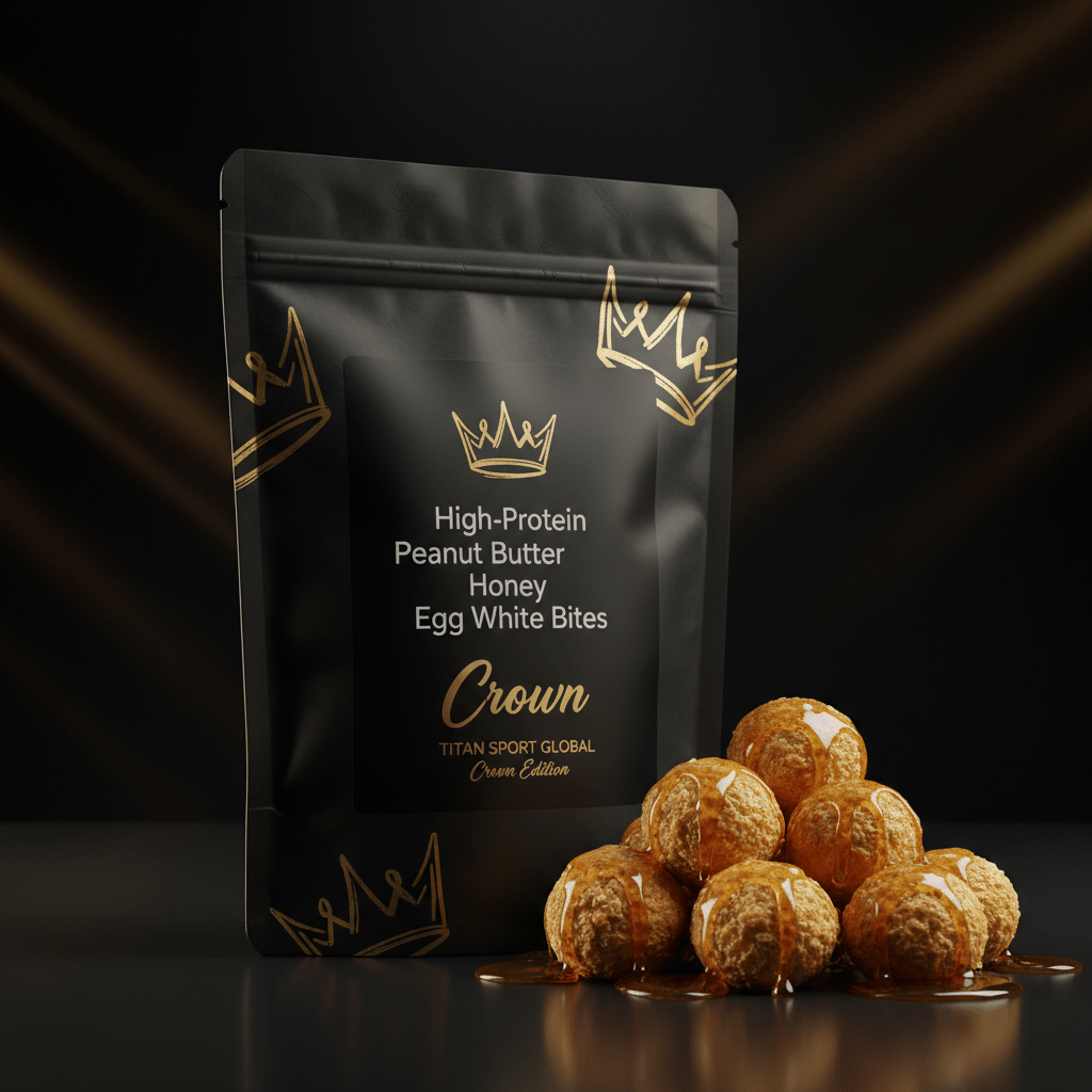 Crown High-Protein Peanut Butter Honey Egg White Bites - TITAN SPORT GLOBAL