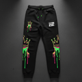 TITAN Men's Neon Drip Crown Joggers flat lay