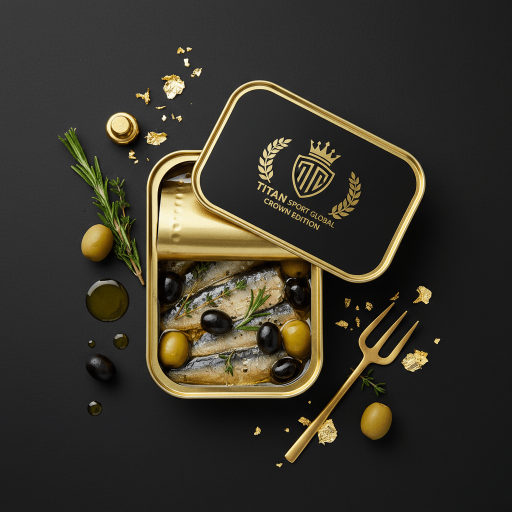 TITAN High-Protein Sardine & Olive Mediterranean Snack Tin
