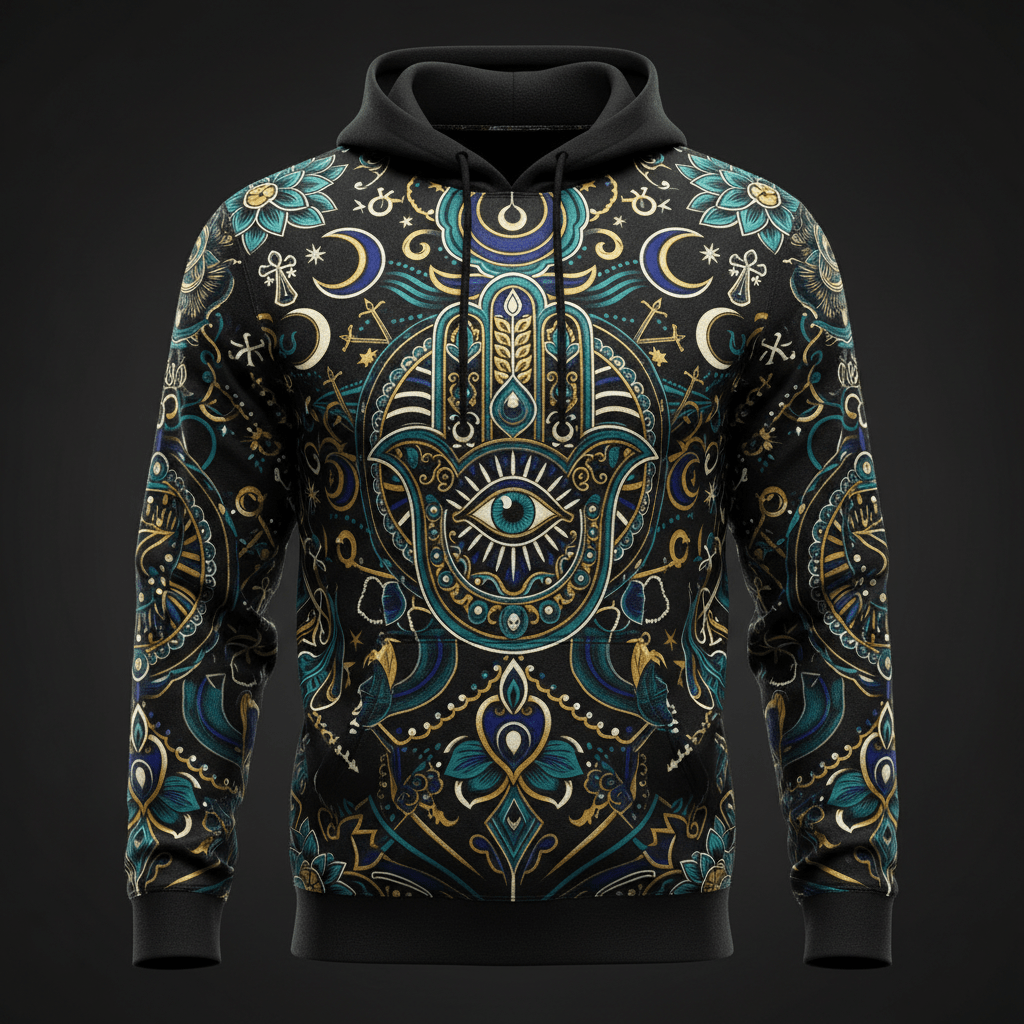 TITAN Men's Performance Hoodie — Hamsa Hand Protection — TSG-SPRT-006