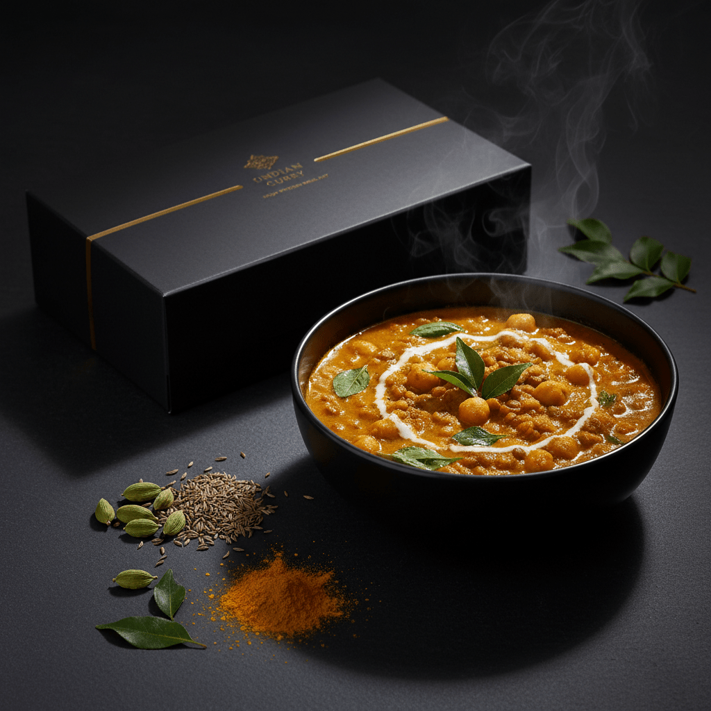 TITAN Organic High-Protein Meal Kit — Indian Curry, premium product photography