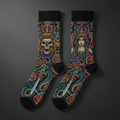TITAN Crown Edition Tattoo Art Athletic Crew Socks
