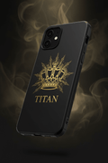 TITAN Phone Case Black & Gold — Crown Edition branded protective case