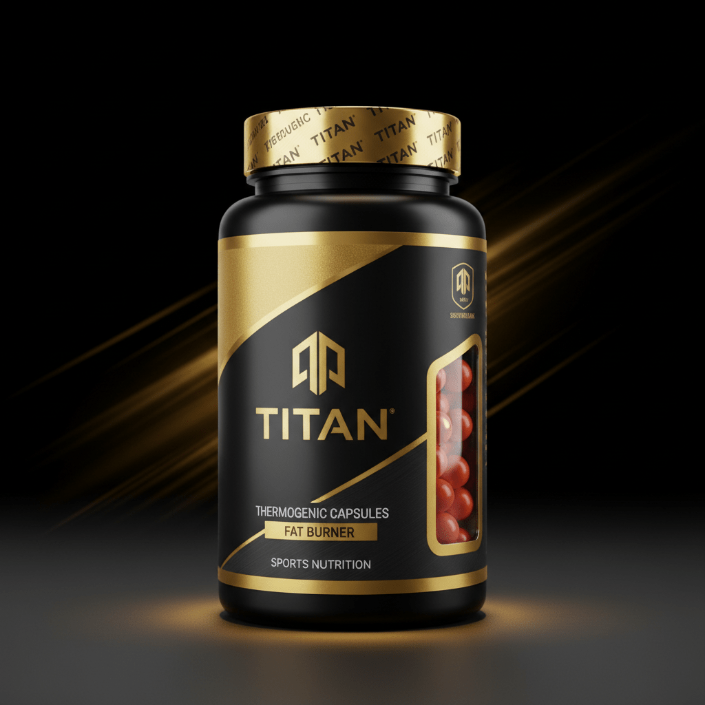 TITAN Fat Burner - Black & Gold Thermogenic Capsules