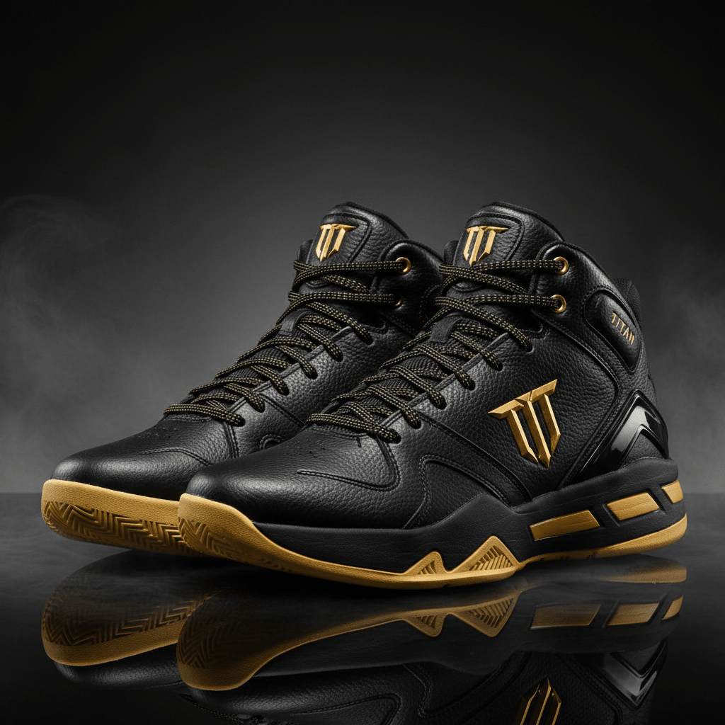 TITAN Black Gold Basketball Shoe Court Dominator