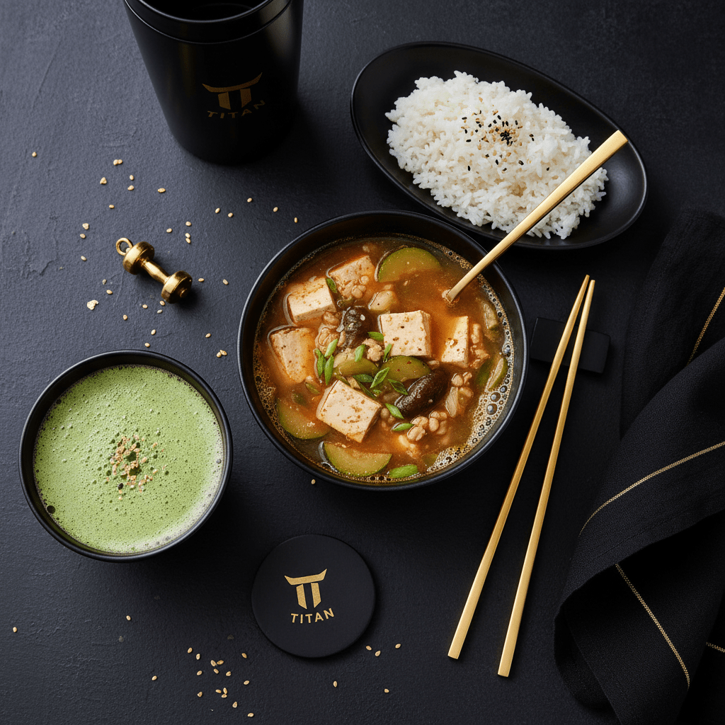 TITAN Korean Vegan Doenjang Jjigae Tofu Breakfast Bowl