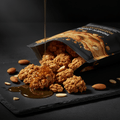 TITAN Protein Granola – Honey Almond Crunch, premium product photography
