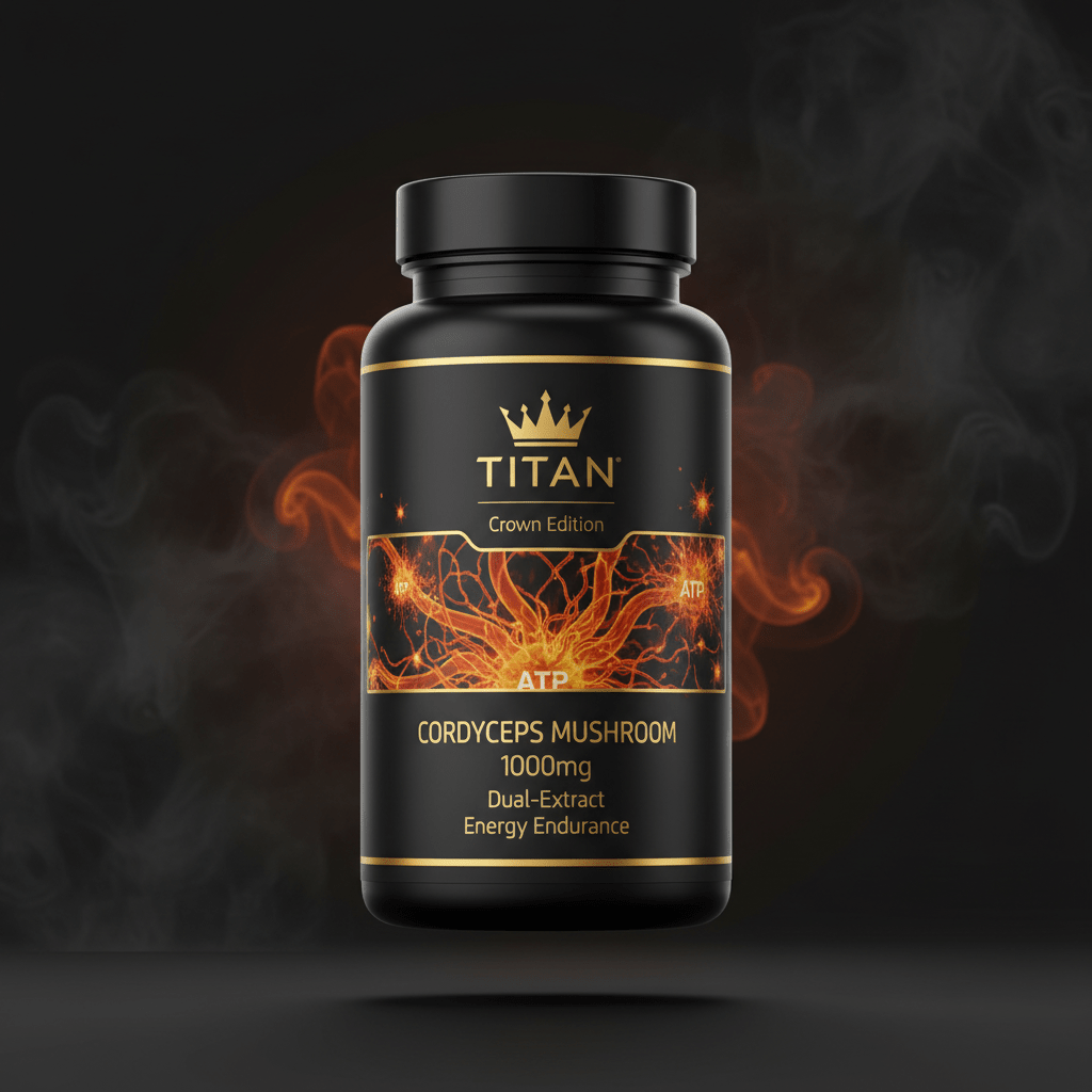 TITAN Cordyceps Mushroom — 1000mg Energy & Endurance Performance Formula