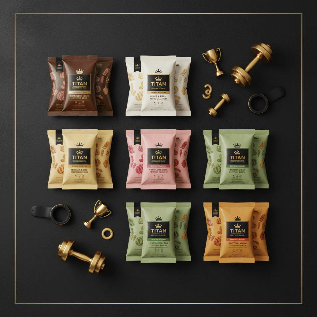 TITAN High-Protein Snack Bar — 5 Flavors Collection