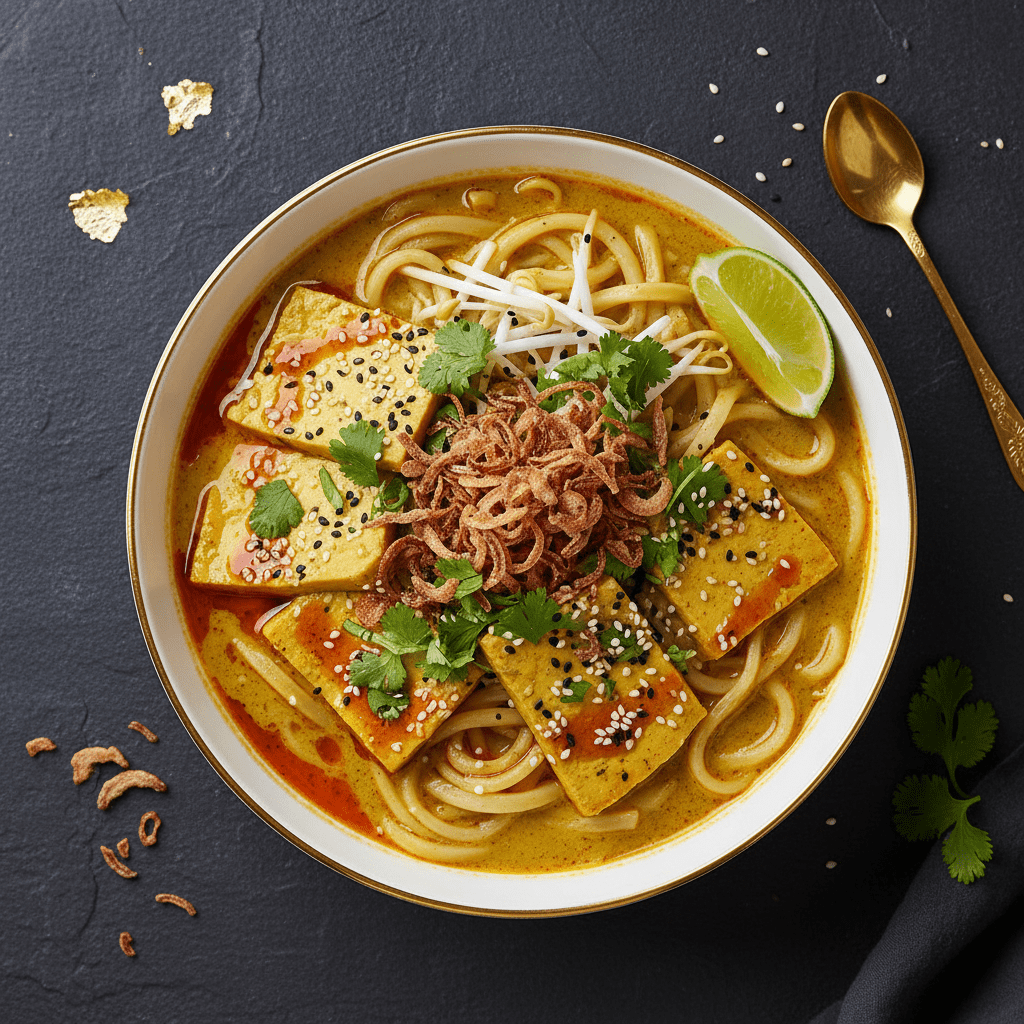 TITAN Burmese Tofu Noodle Vegan Muscle Dinner Bowl