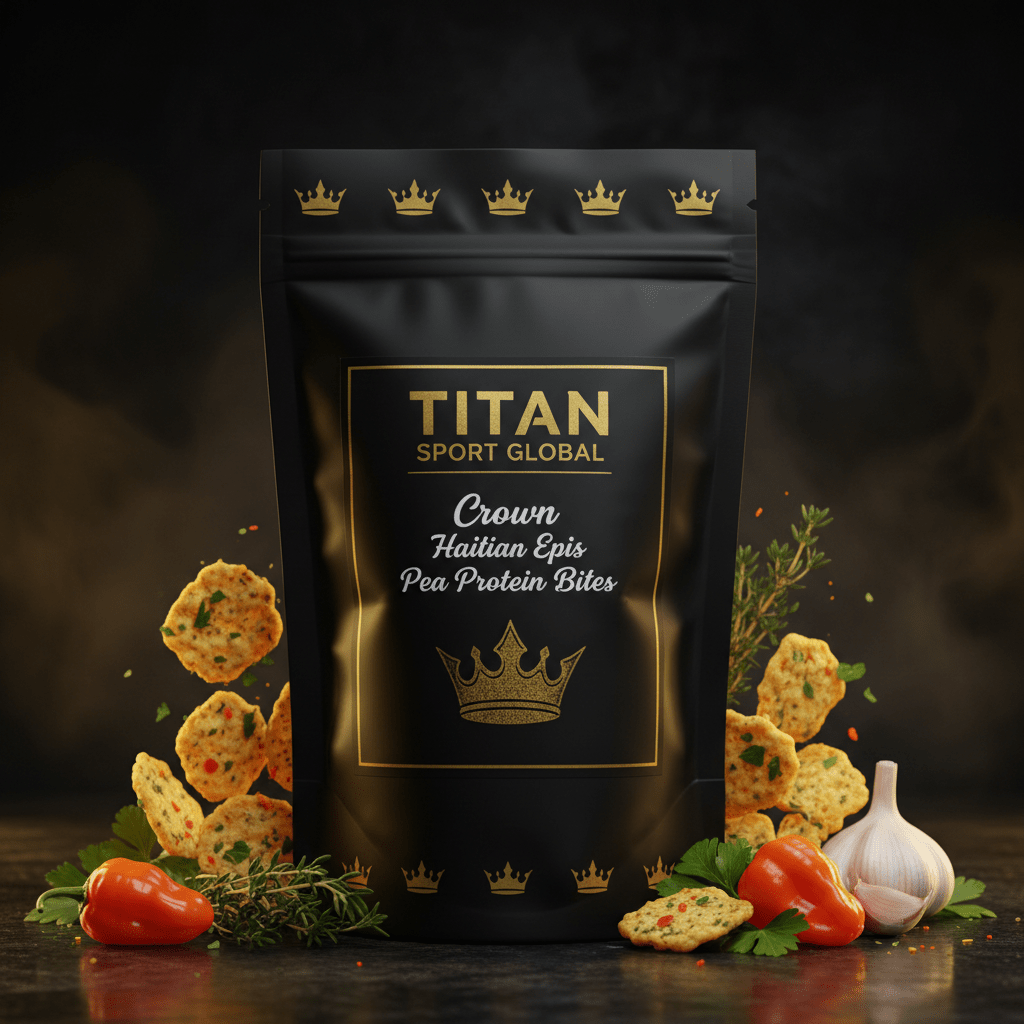 Crown Haitian Epis Pea Protein Bites - TITAN SPORT GLOBAL