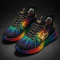 TITAN Women's Rainbow Crown Lifestyle Sneakers flat lay