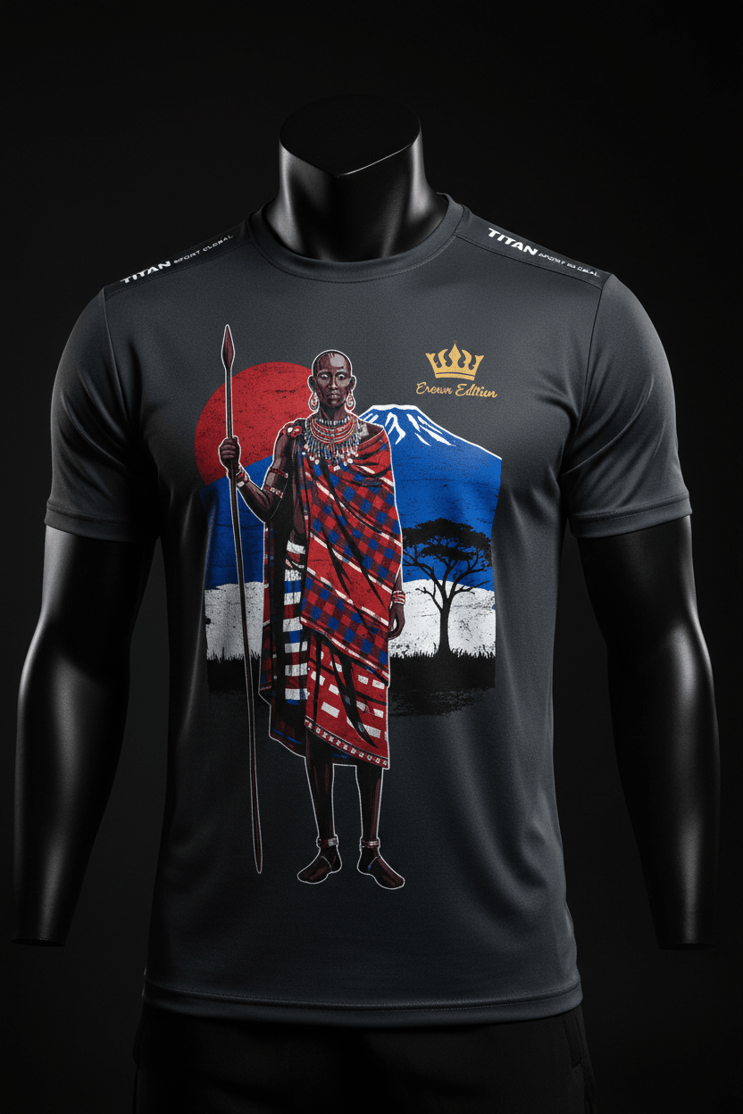 TITAN Men's Maasai Warrior Training Tee Enkiama Edition