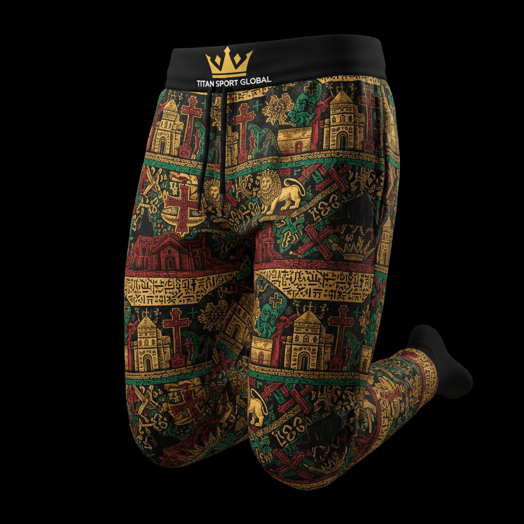 TITAN Ethiopian Lalibela Jogger Pants Crown Edition