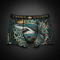 TITAN Men's Boxer Briefs Shark King Crown Edition