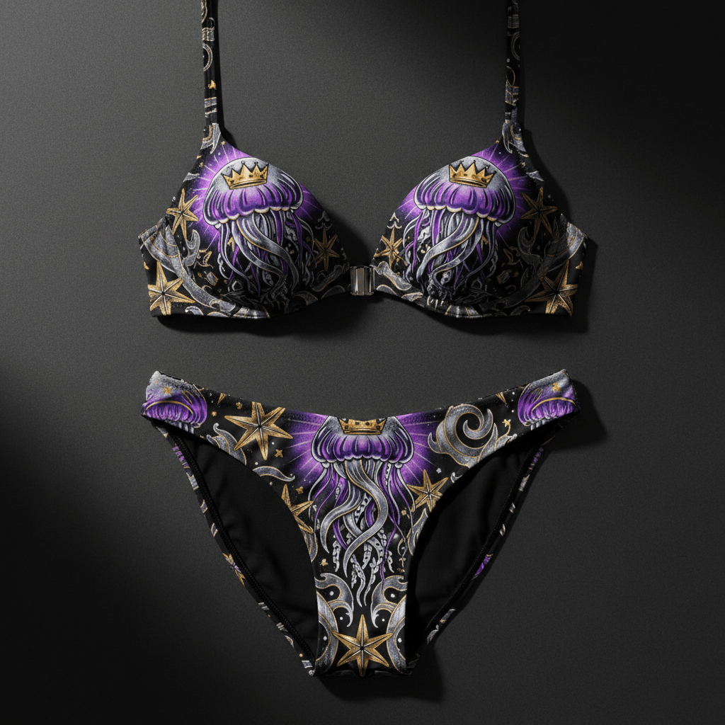 TITAN Women's Bikini Set Jellyfish Queen Crown Edition