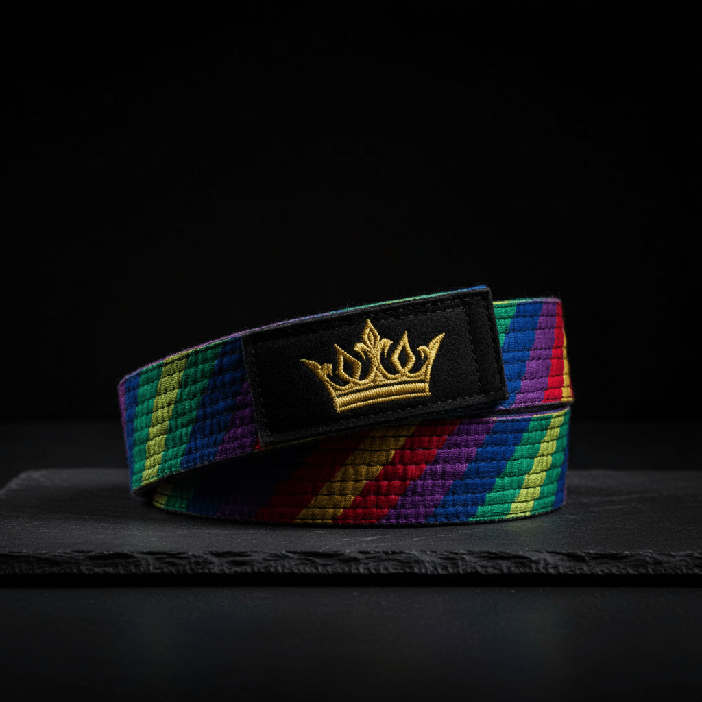 TITAN Off-Grid Martial Arts Belt — Rainbow Crown SWAG