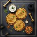 TITAN Indian Vegan Moong Dal Chilla Breakfast Pancakes