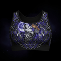 TITAN Crown Edition Women's Sports Bra — Moon Wolf Queen Tattoo Art