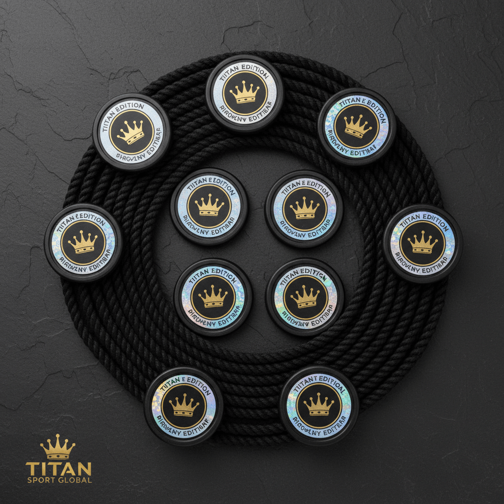 TITAN Crown Edition Cricket Boundary Rope Markers Set Matte Black Gold