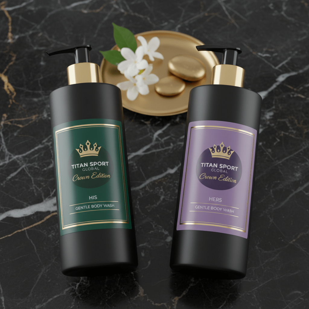 TITAN Crown Edition His & Hers Luxury Gentle Body Wash Set
