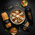 TITAN Crown Italian Caprese and White Bean vegetarian high-protein weekly monthly meal plan bundle