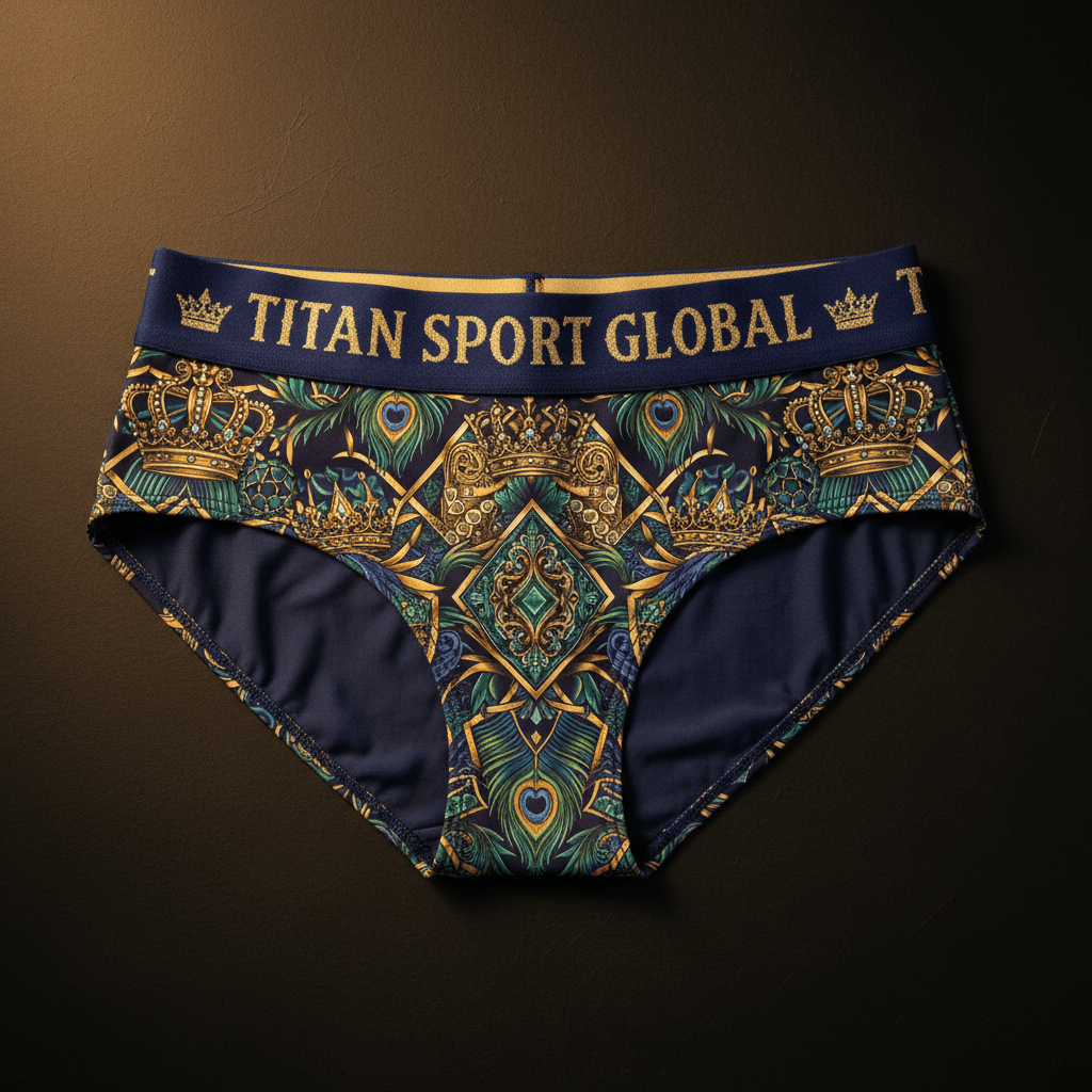 TITAN Crown Edition Women's Peacock Queen Sport Hipster — Peacock Blue & Gold