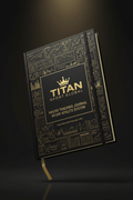 TITAN Macro Tracking Journal — Premium Black & Gold Geometric Design