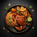 TITAN West African Grilled Crab & Plantain Seafood Lunch Plate