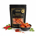TITAN Yellowfin Tuna Snack Pack Spicy Sriracha — matte black pouch