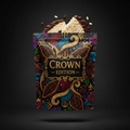TITAN Rice Cakes Dark Chocolate Flavor — Crown Edition bold tattoo-style artwork