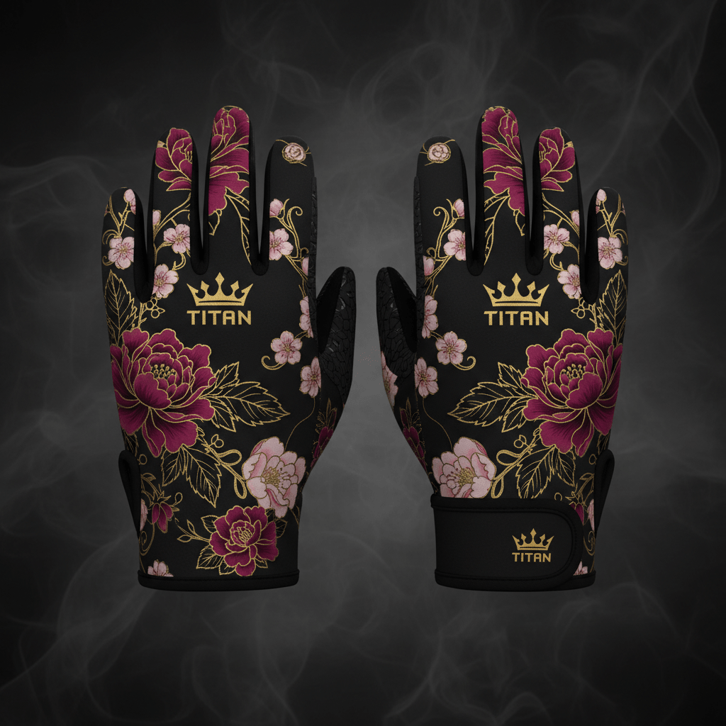 TITAN Women's Training Gloves - Padded Palm Open-Back Gym Gloves