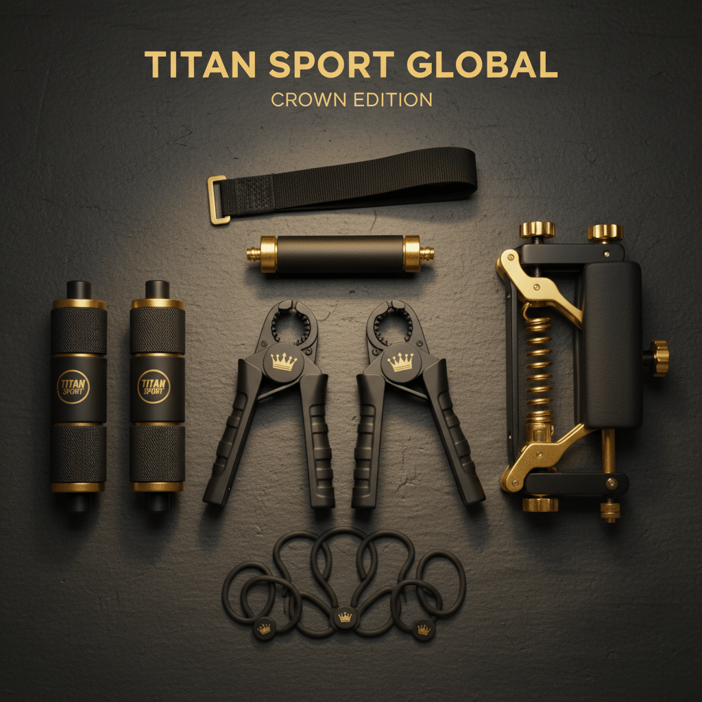 TITAN All-In-One Grip Strength & Forearm Training System Crown Edition