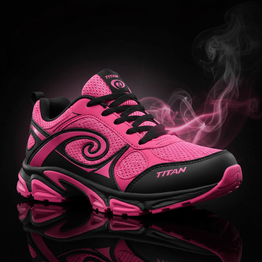 TITAN Hot Pink Black Low Top Power Femme Edition