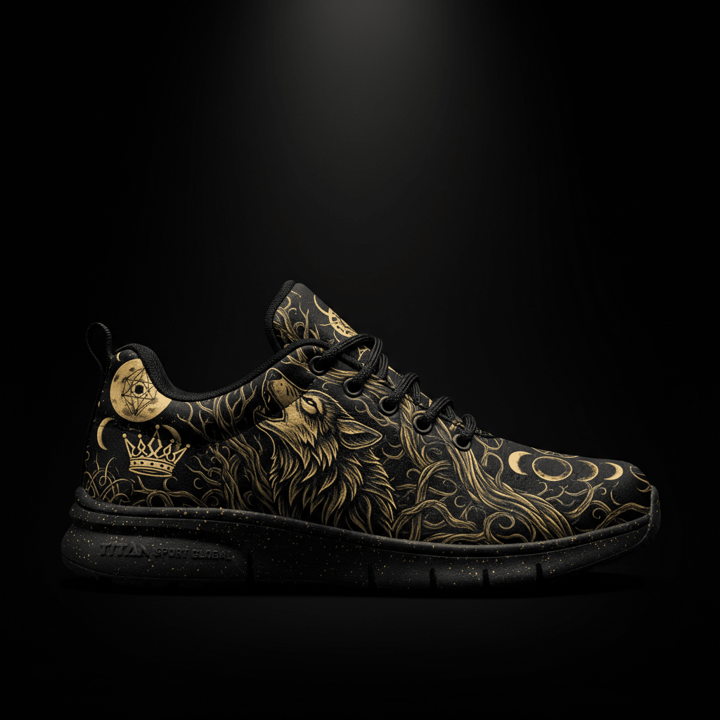 TITAN Crown Edition Wolf Moon Men's Training Shoe Tattoo Art