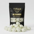TITAN Egg White Protein Puffs Sour Cream & Chive — matte black pouch
