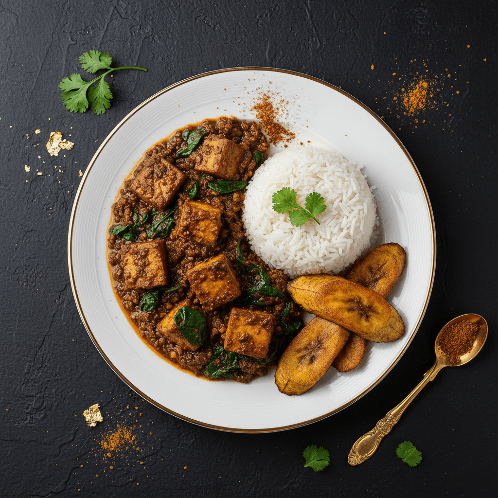 TITAN Nigerian Egusi Tofu Stew Vegan Muscle Dinner
