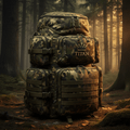 TITAN Pro Hunting Backpack 65L Camo & Gold