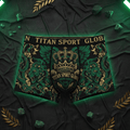 TITAN Men's Boxer Briefs Crown Edition Jade Green Gold